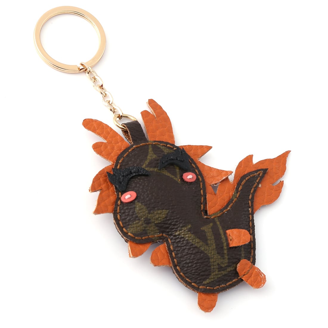 upcycled-lv-cute-dragon-keychain-charm
