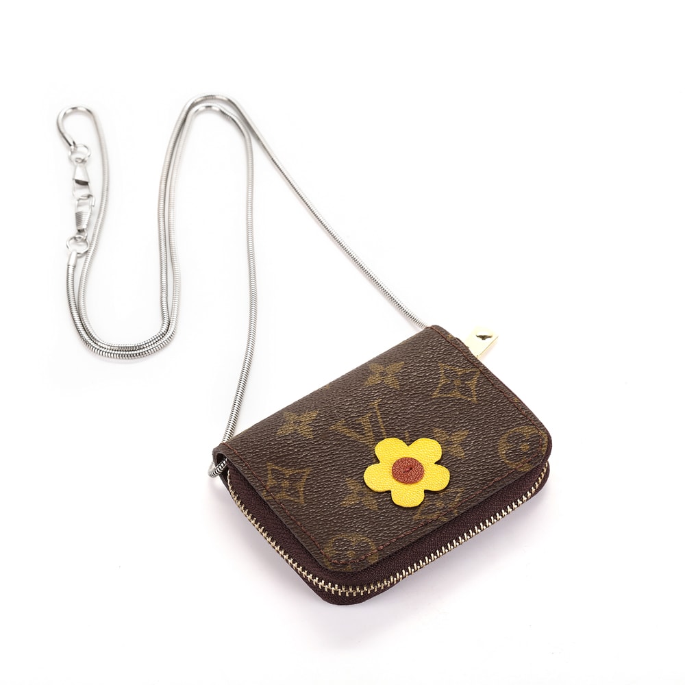 Repurposed LV Card Holder Pouches (Flower)